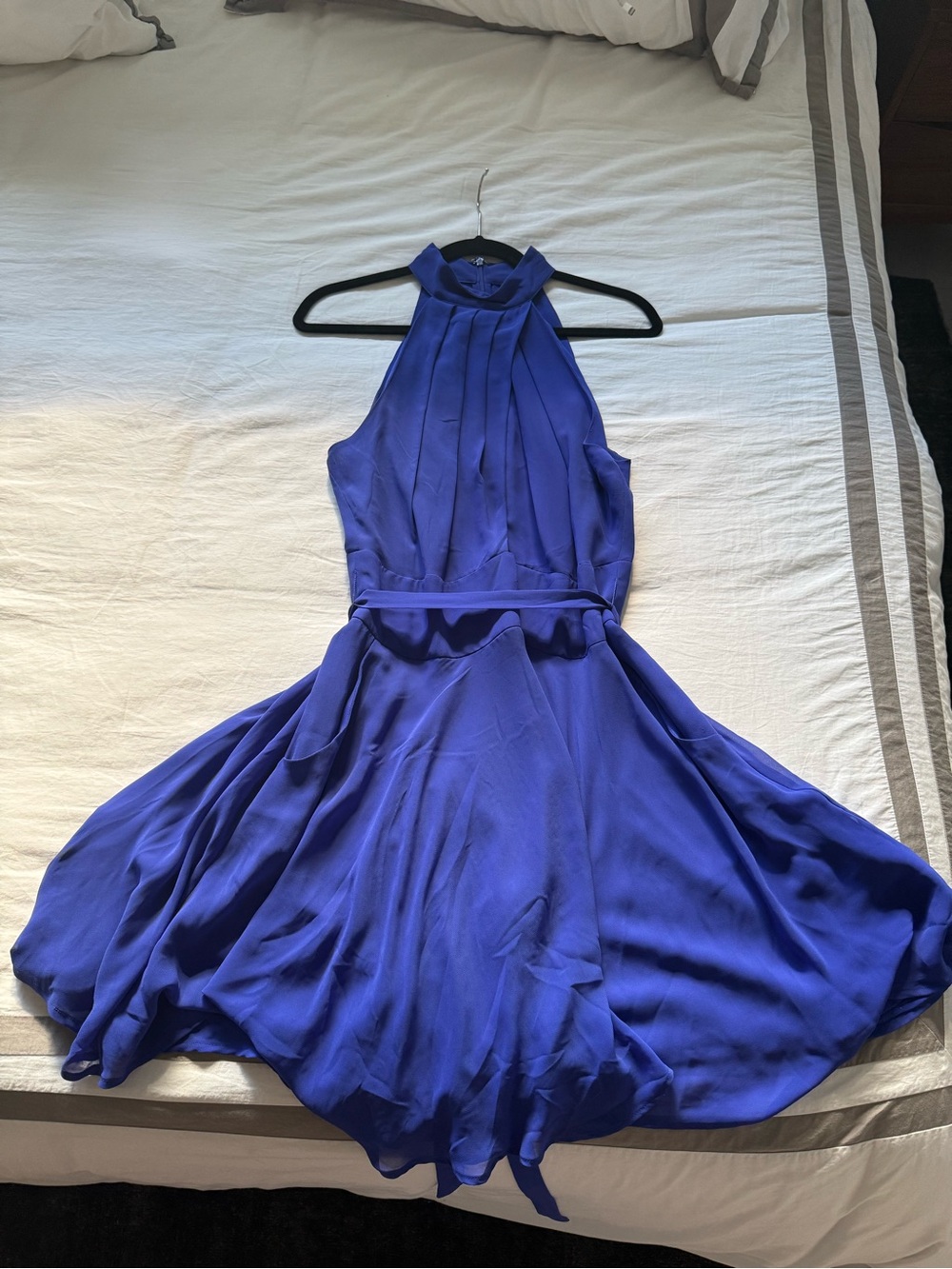 Marciano Marciano Los Angeles Cobalt Skater Halter Midi Dress – Size XL
